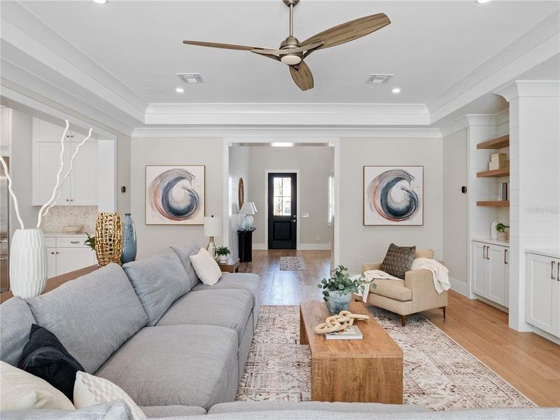 Furnished interior view inside a new home in , Oakland (Image 9).