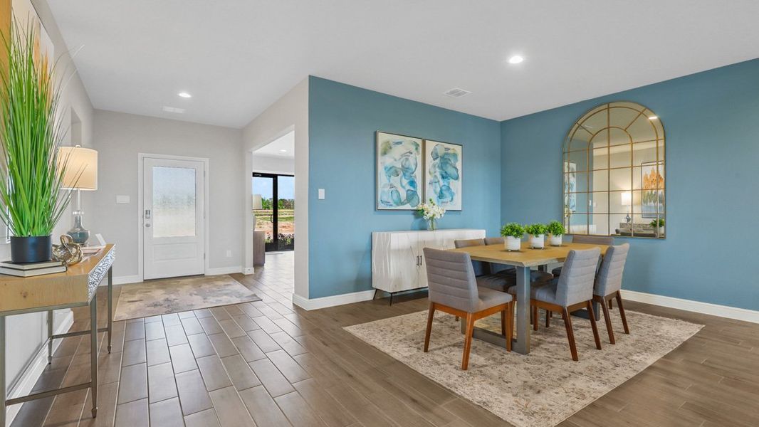 Furnished interior view inside a new home in Sandstone Estates, Granbury (Image 11). Furnished interior view inside a new home in Sandstone Estates, Granbury (Image 11).