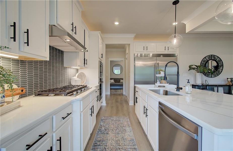 Furnished interior view inside a new home in Rosewood Lake Estates, Hoschton (Image 14).