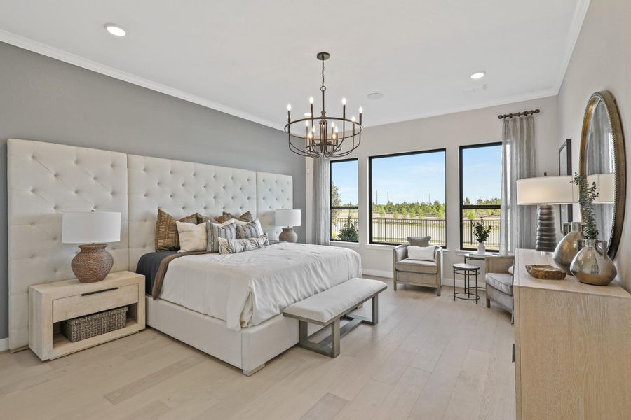 The impressive main bedroom. Representational image.