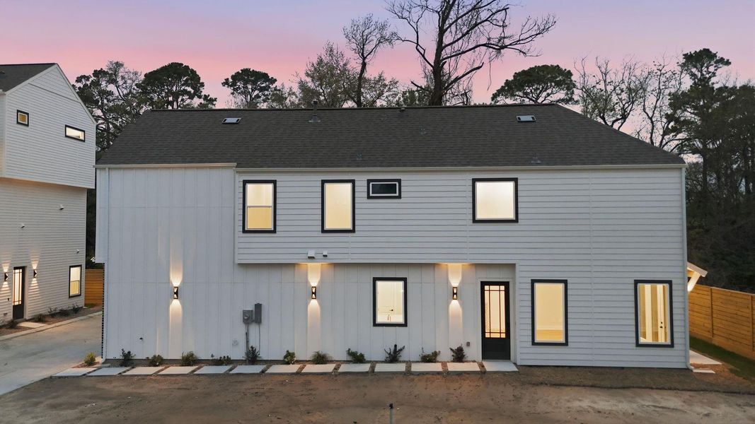 Exterior details and patio area of a home in , Houston (Image 3).