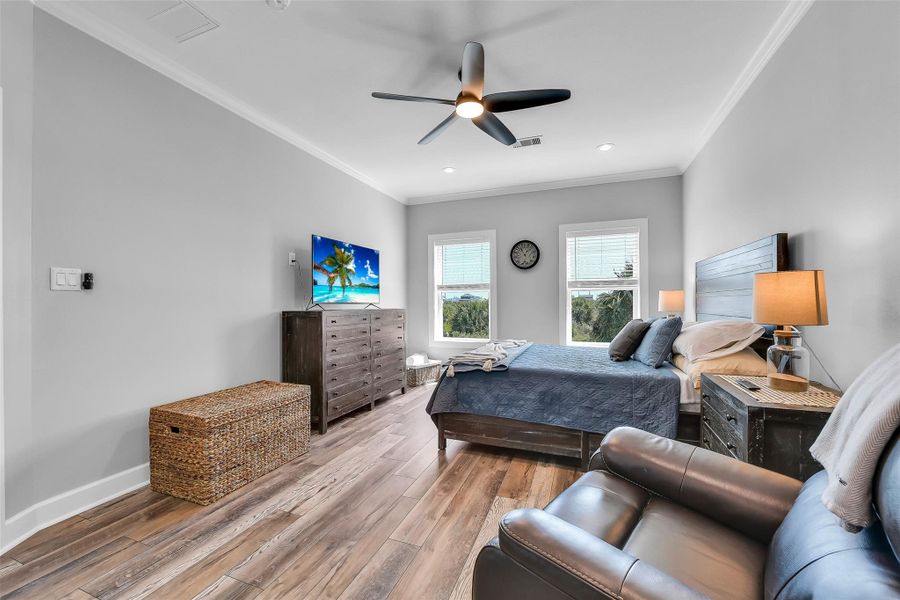 Another view of primary bedroom