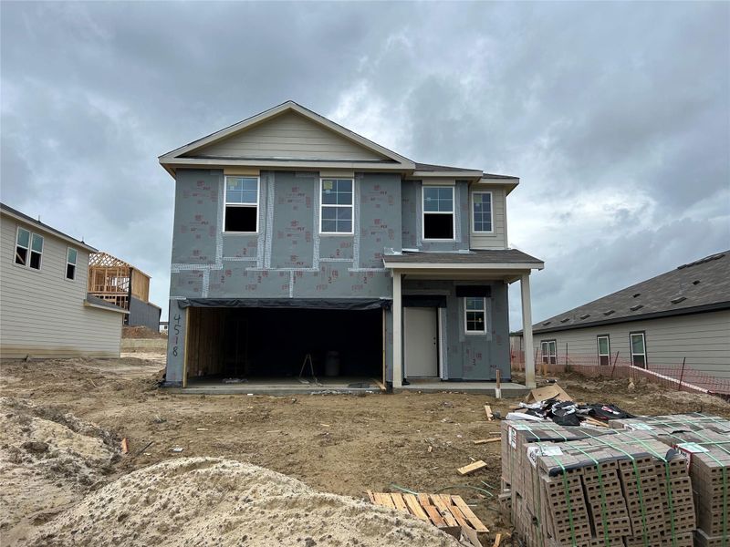 In-progress construction of a new home in Reveille Estates, Bryan, TX (Image 20).