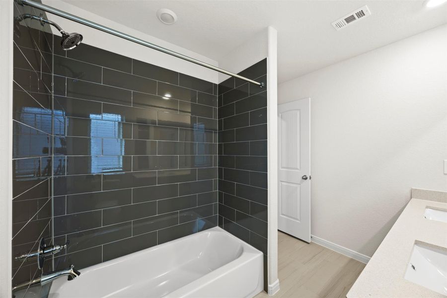 Furnished interior view inside a new home in Enclave at Dobbin, Magnolia (Image 13). Furnished interior view inside a new home in Enclave at Dobbin, Magnolia (Image 13).