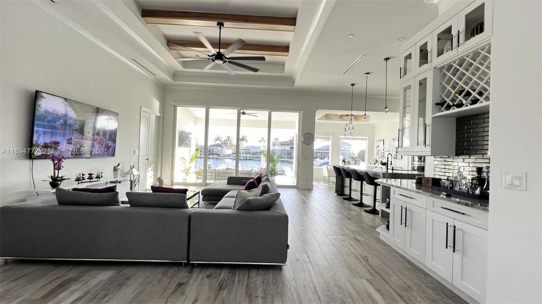 Furnished interior view inside a new home in , Marco Island (Image 12).