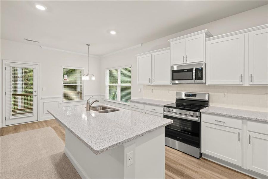 Furnished interior view inside a new home in Canterbury Villas, Carrollton (Image 6). Furnished interior view inside a new home in Canterbury Villas, Carrollton (Image 6).
