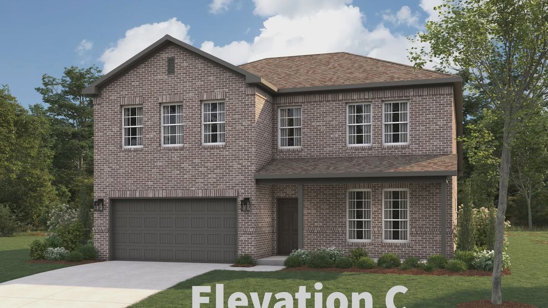 Representative exterior photo of a completed home built from the Seabrook by Stonehollow Homes in Anderson Crossing, Trenton, TX (Image 6). Representative exterior photo of a completed home built from the Seabrook by Stonehollow Homes in Anderson Crossing, Trenton, TX (Image 6).