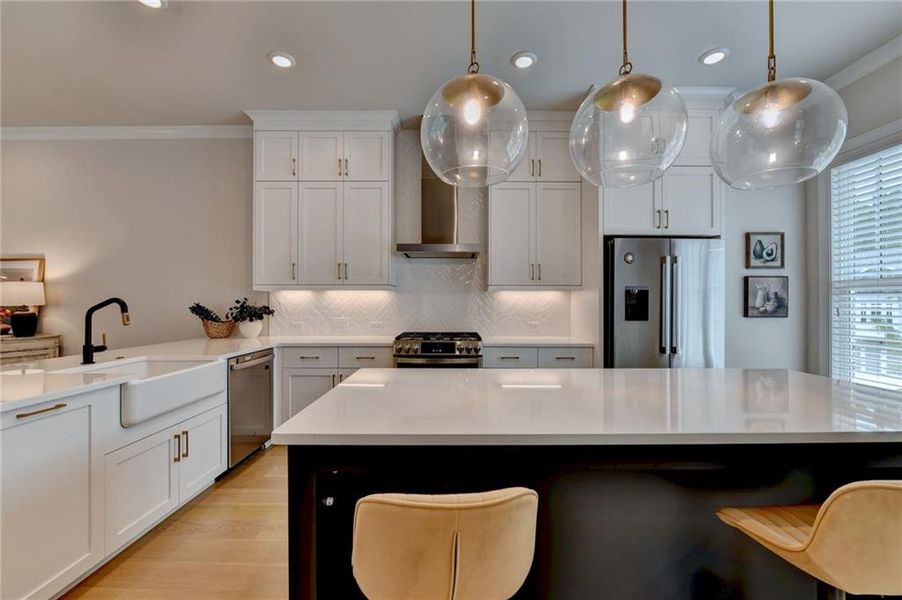 Furnished interior view inside a new home in , Alpharetta (Image 47).