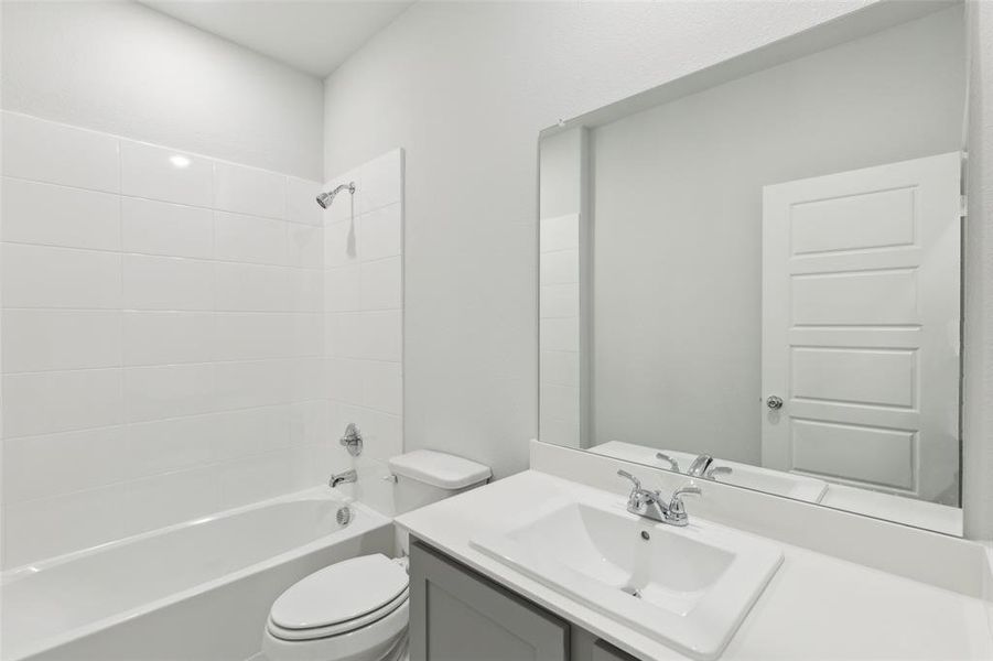 Furnished interior view inside a new home in Tesoro at Chisholm Trail Ranch, Crowley (Image 9).