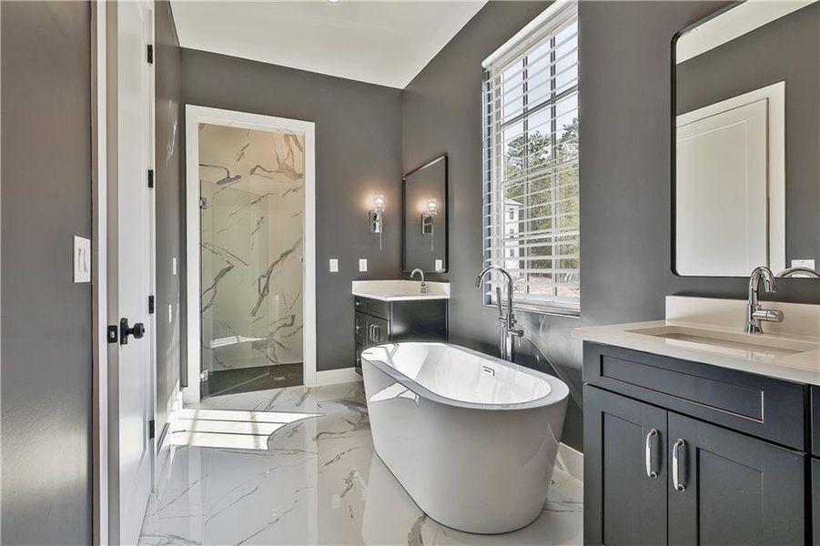 Furnished interior view inside a new home in Laurel Brooke, Peachtree City (Image 13).