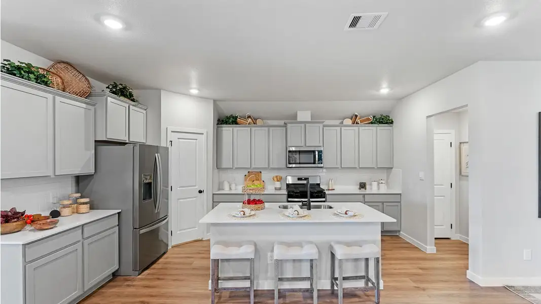 Furnished interior view inside a new home in The Lakes Northwest, Robstown (Image 5).