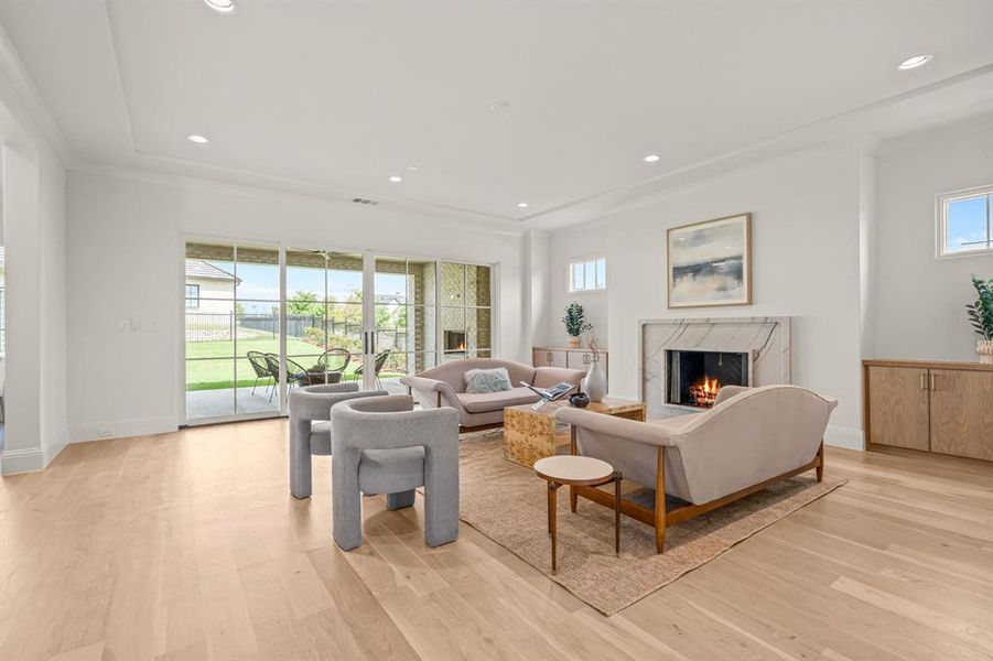 Furnished interior view inside a new home in , Fort Worth (Image 33).