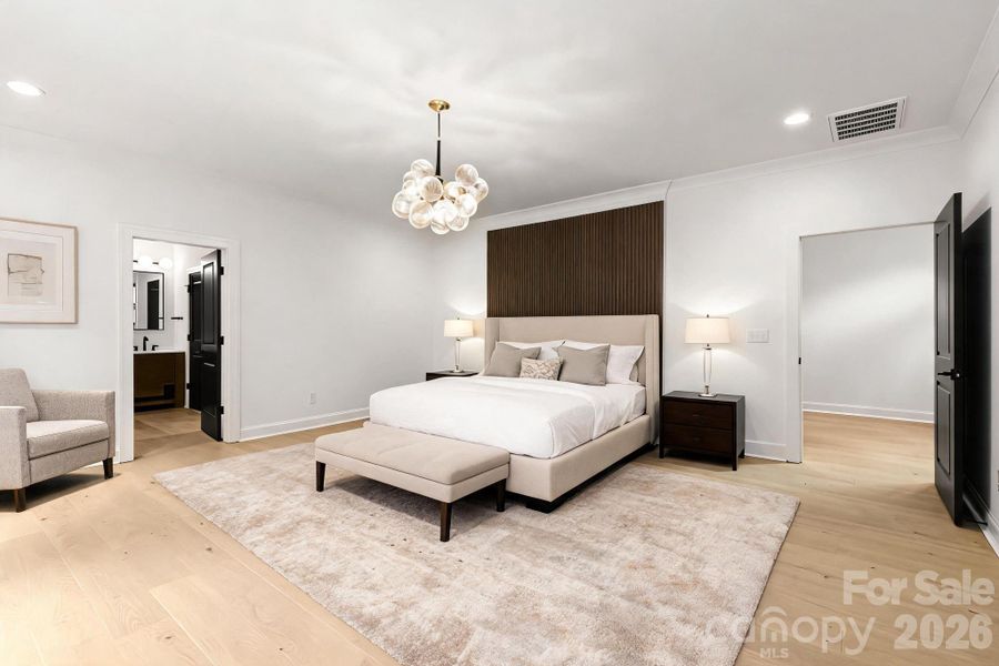 Furnished interior view inside a new home in , Charlotte (Image 12).