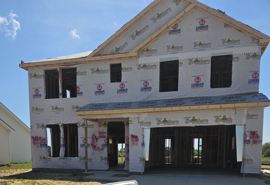In-progress construction of a new home in Edgefield, Loris, SC (Image 17).