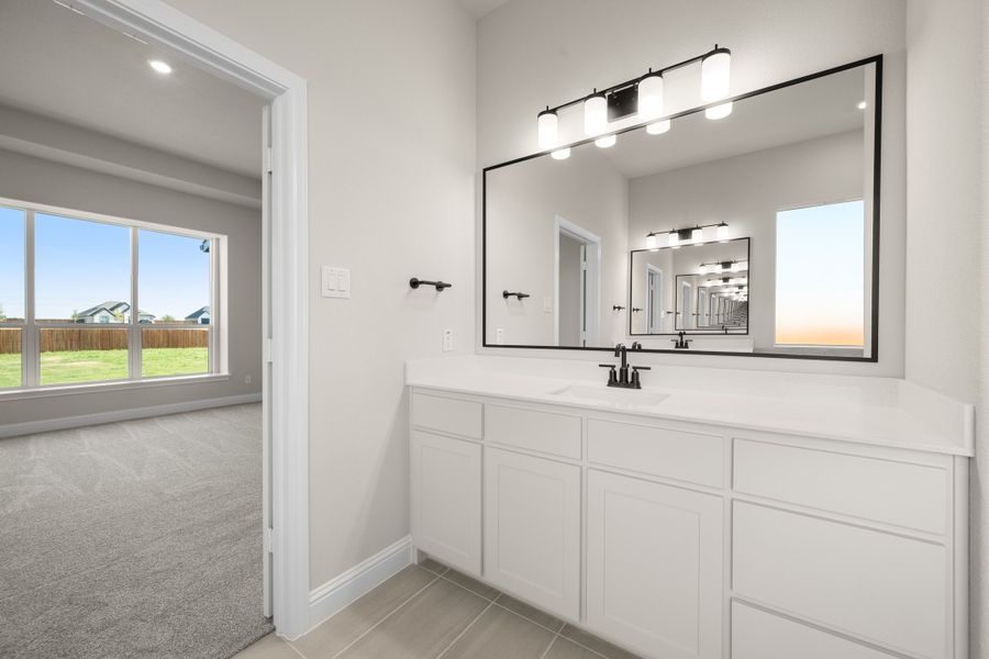 Furnished interior view inside a new home in Coyote Crossing, Godley (Image 10).