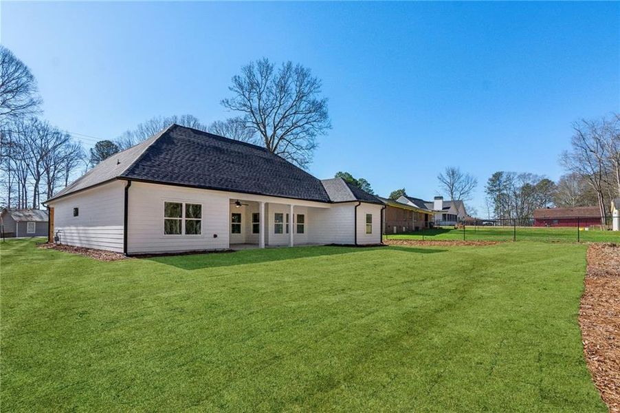 Exterior details and patio area of a home in , Clarkesville (Image 20).