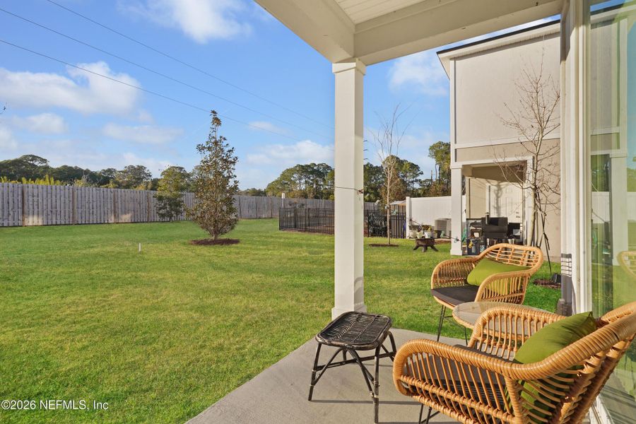 Exterior details and patio area of a home in , St. Johns (Image 22).