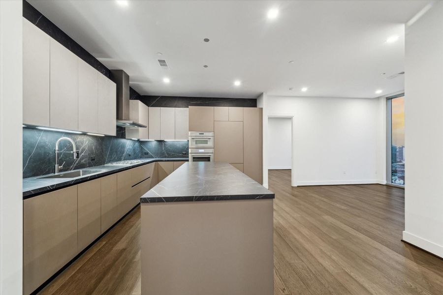 Furnished interior view inside a new home in Residences At The Allen, Houston (Image 14). Furnished interior view inside a new home in Residences At The Allen, Houston (Image 14).