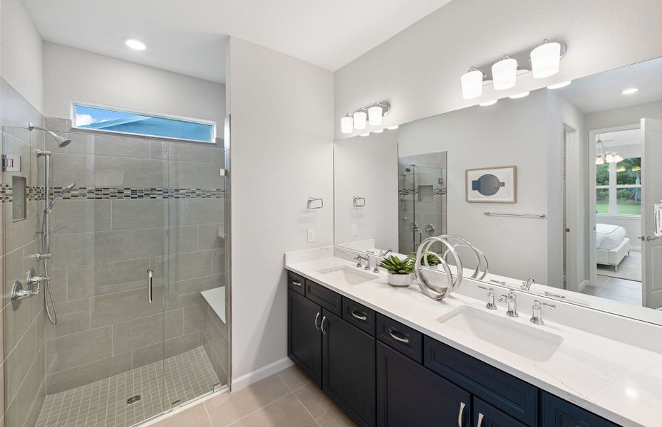 Furnished interior view inside a new home in Harbor Isle, Vero Beach (Image 10).