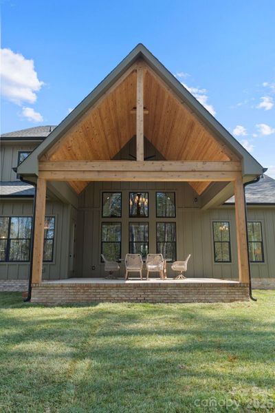 Exterior details and patio area of a home in , Clover (Image 28).