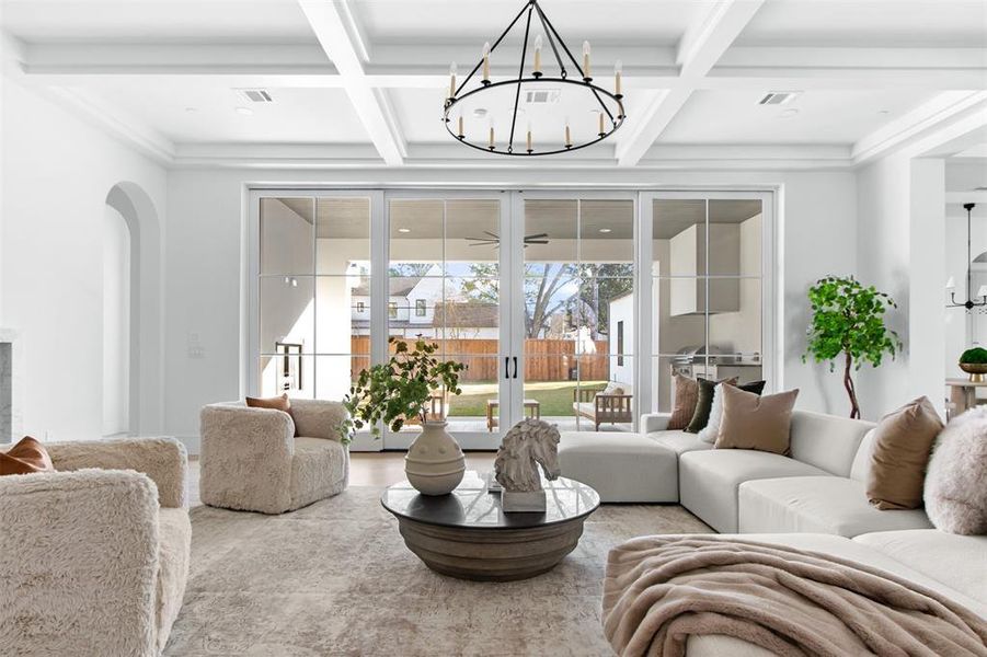 Furnished interior view inside a new home in , Dallas (Image 32).