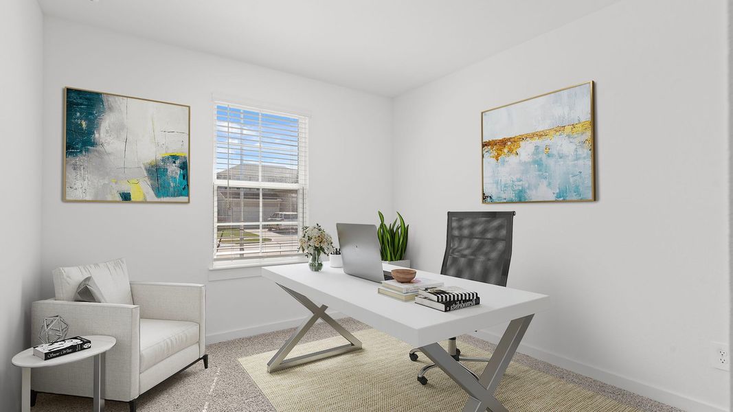 Furnished interior view inside a new home in Tamarron, Fulshear (Image 3).