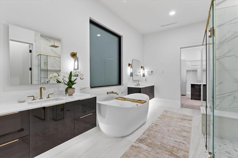 Furnished interior view inside a new home in , Dallas (Image 10).