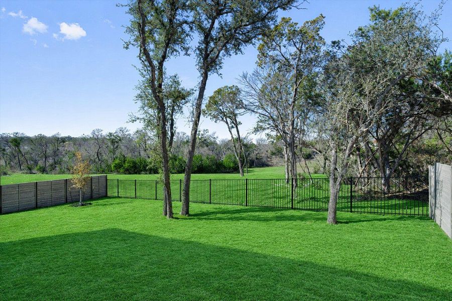 Grass color is digitally enhanced