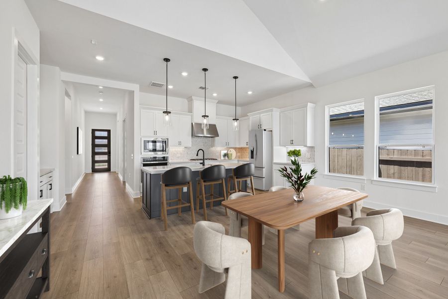 Representative furnished interior of a home built from the Guadalupe by Taylor Morrison in Turners Crossing, Austin (Image 10).