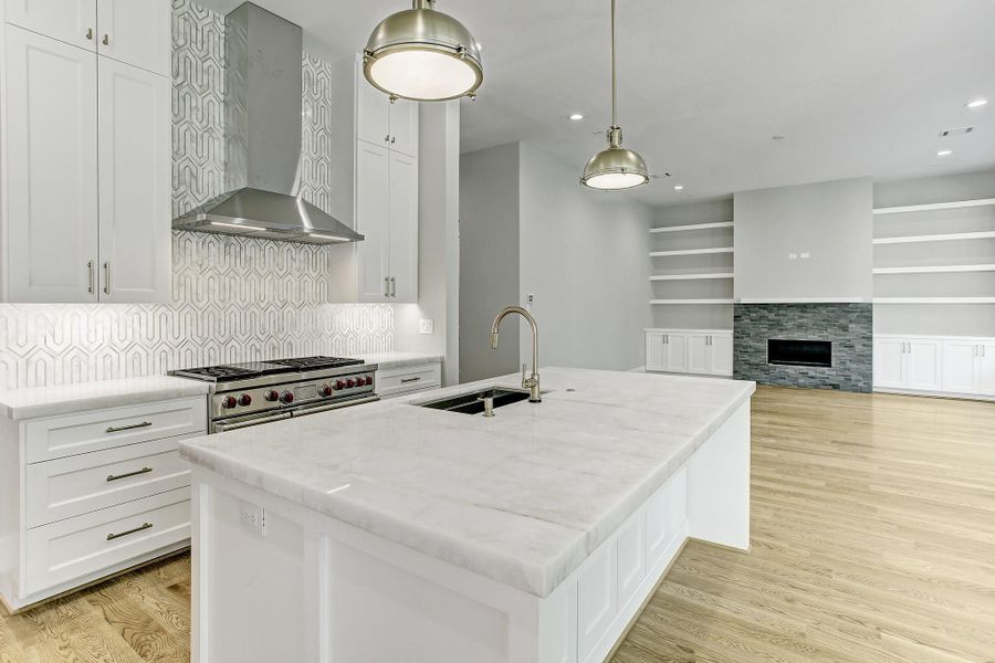 Lovely designer accent wall. Lovely designer accent wall.