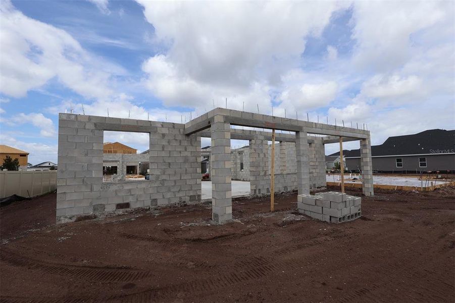 In-progress construction of a new home in Bay Lake Farms, St. Cloud, FL (Image 6).