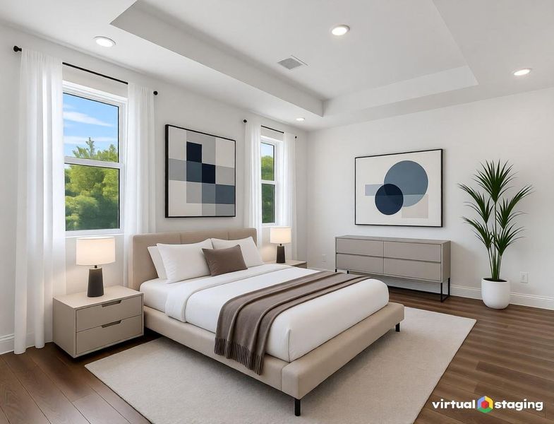 Virtual Staging Master Bedroom