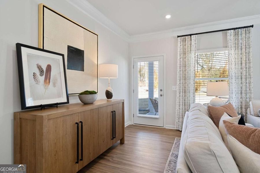 Furnished interior view inside a new home in Cobblestone Crossing Commons, Byron (Image 26).