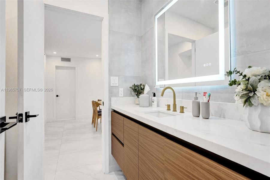 Furnished interior view inside a new home in , North Miami Beach (Image 35).