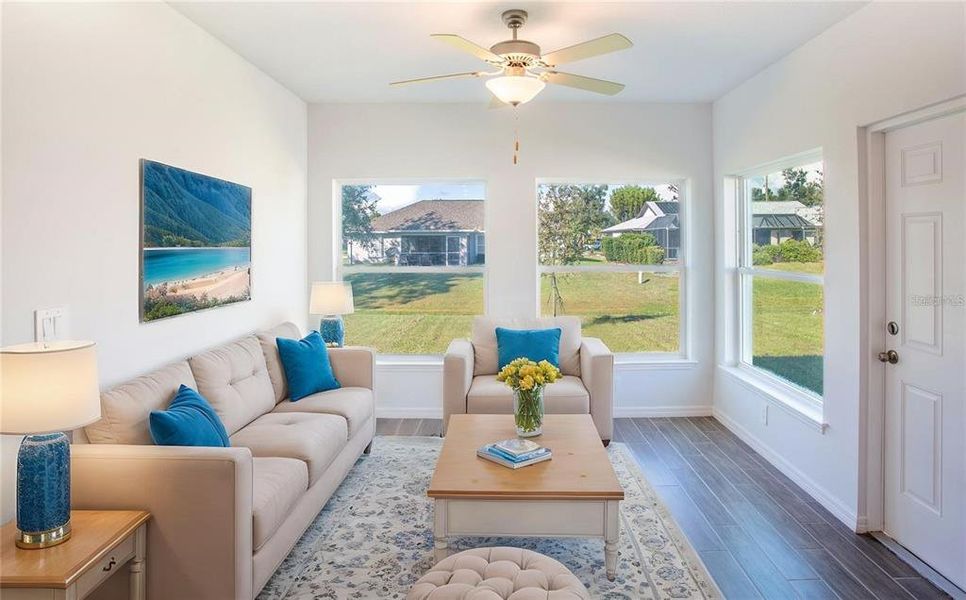 Furnished interior view inside a new home in , Punta Gorda (Image 12).