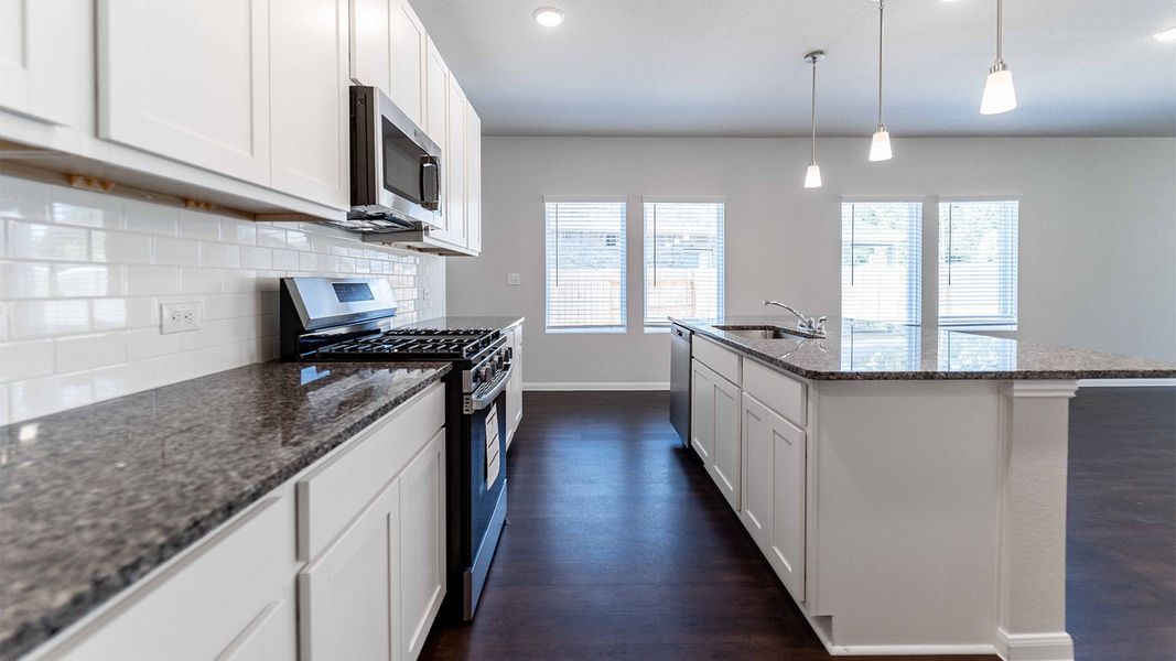 Furnished interior view inside a new home in The Canopies, Splendora (Image 3).