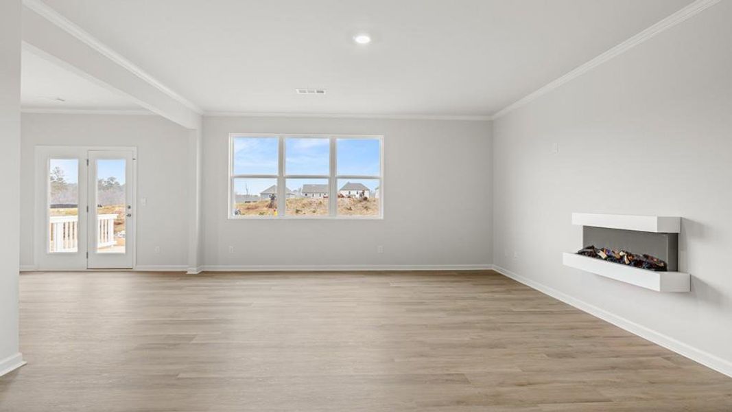 Spacious, unfurnished interior of a new home in Hamptons at Riverwood South, Dallas (Image 25).