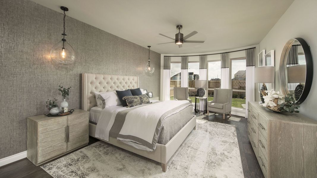 Representative furnished interior of a home built from the 4098W by Perry Homes in Valencia, Manvel (Image 17).