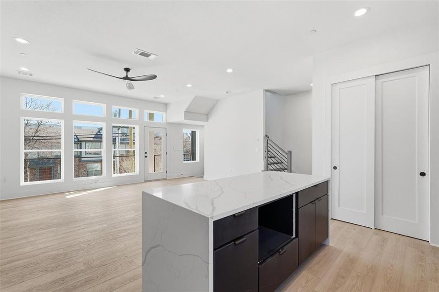 Furnished interior view inside a new home in , Dallas (Image 15).