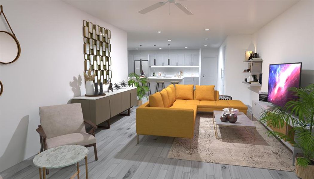 Furnished interior view inside a new home in , Kissimmee (Image 6). Furnished interior view inside a new home in , Kissimmee (Image 6).