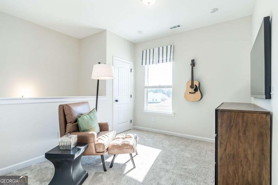 Furnished interior view inside a new home in Trellis Park, Hampton (Image 27). Furnished interior view inside a new home in Trellis Park, Hampton (Image 27).