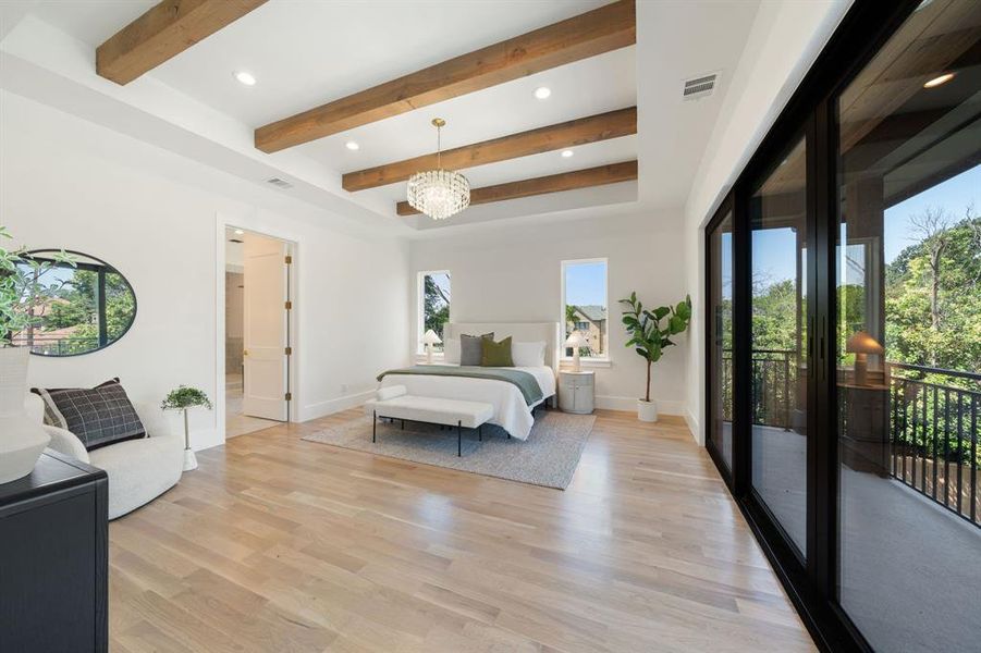 Furnished interior view inside a new home in , Dallas (Image 26).