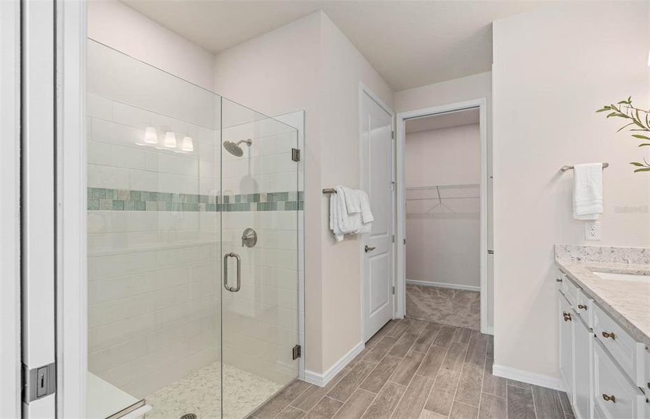 Furnished interior view inside a new home in Del Webb Sunbridge, St. Cloud (Image 16).