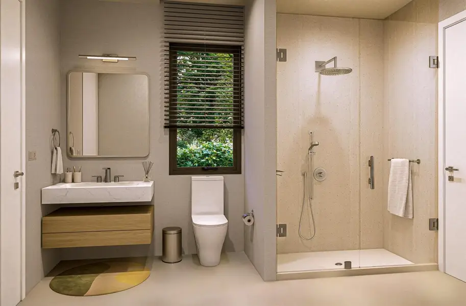 Guest Bathroom Rendering