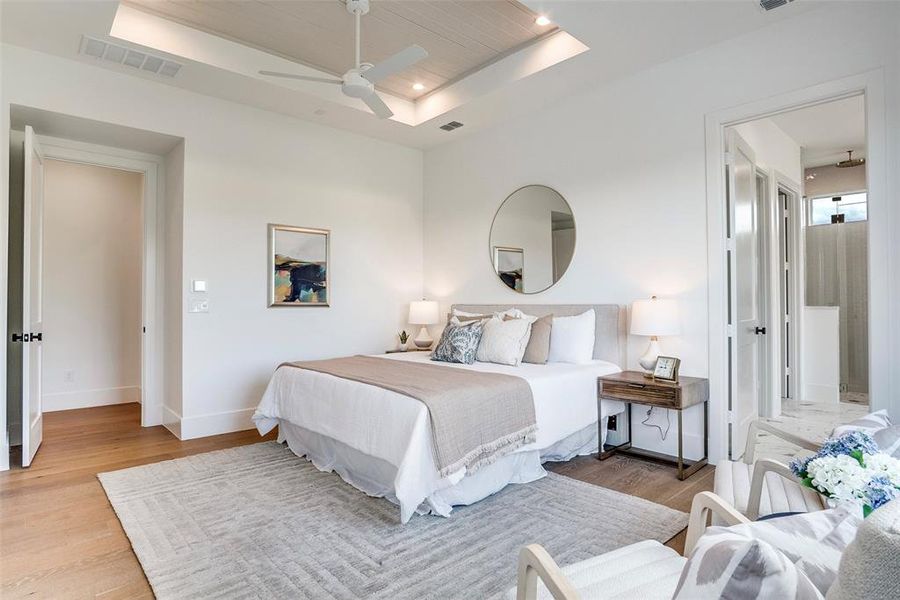 Furnished interior view inside a new home in , Aledo (Image 16).