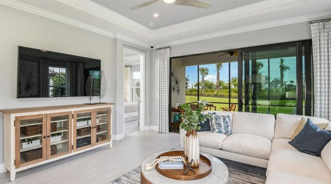 Furnished interior view inside a new home in Esplanade at Azario Lakewood Ranch, Bradenton (Image 8).