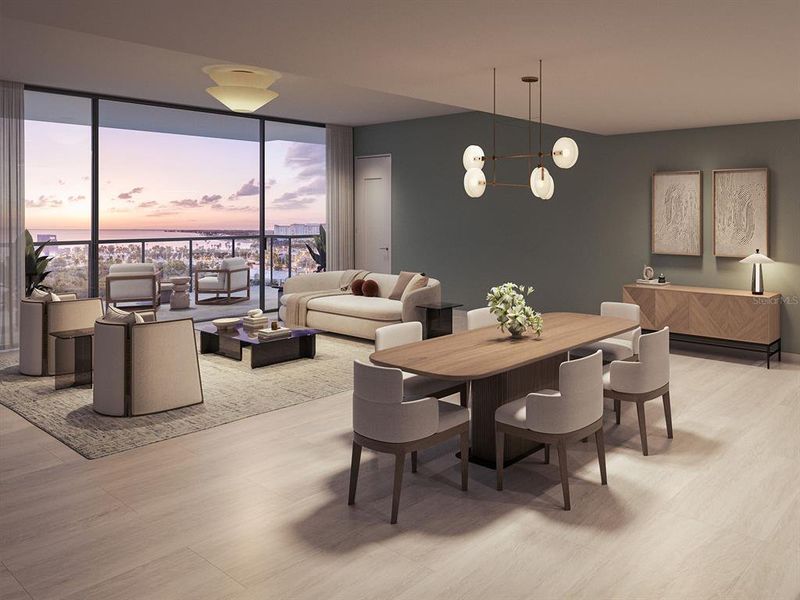 Furnished interior view inside a new home in , Sarasota (Image 4). Furnished interior view inside a new home in , Sarasota (Image 4).