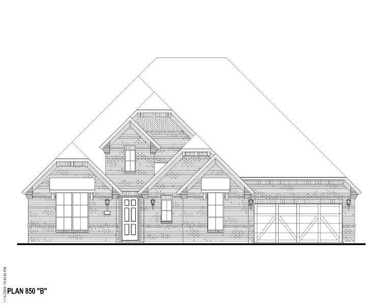Plan 850 Elevation B
