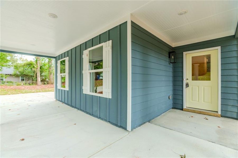 Exterior details and patio area of a home in , Atlanta (Image 12). Exterior details and patio area of a home in , Atlanta (Image 12).