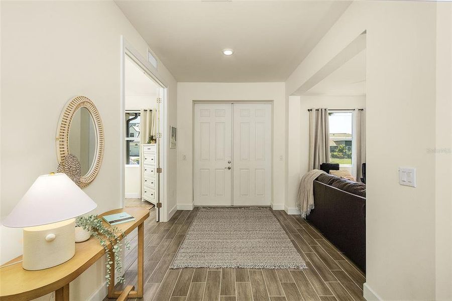 Furnished interior view inside a new home in , Cape Coral (Image 4). Furnished interior view inside a new home in , Cape Coral (Image 4).